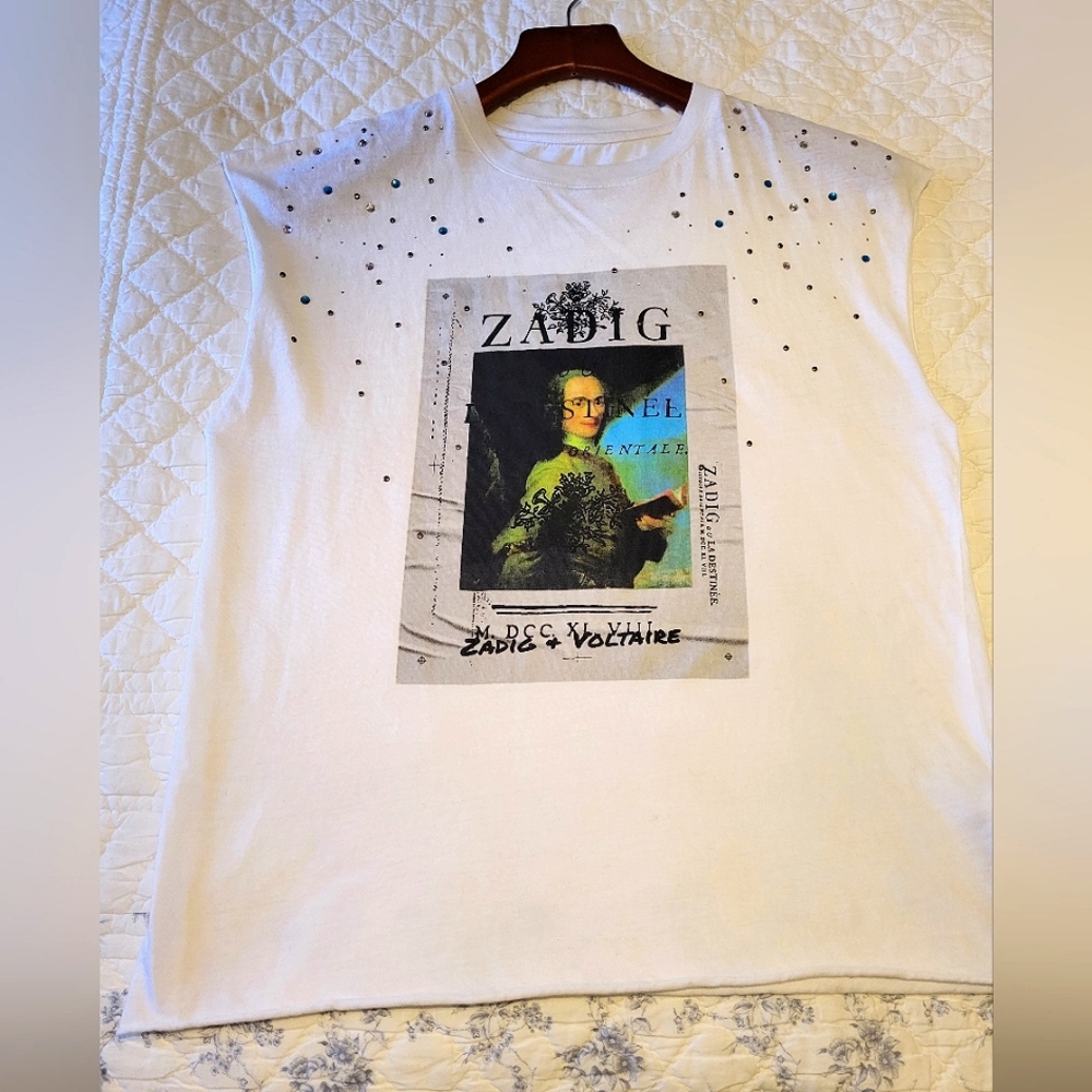 Zadig & Voltaire Cut Off Sleeves  Shirt